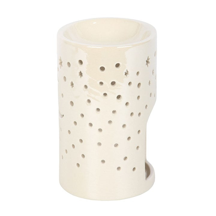 Iridescent White Moon Pilar Wax Warmer