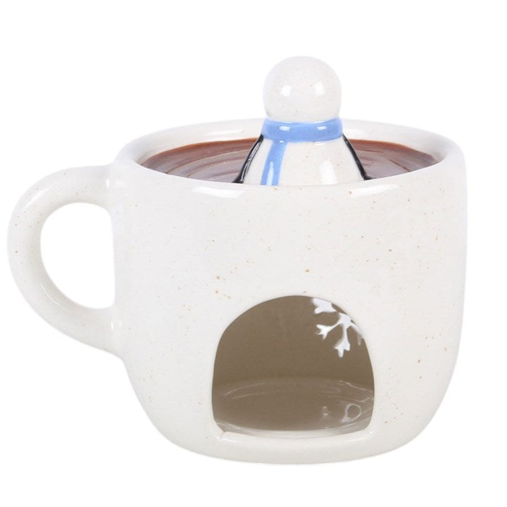 Snowman Hot Chocolate Ceramic Wax Warmer