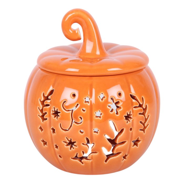 Orange Folk Pumpkin Ceramic Wax Warmer