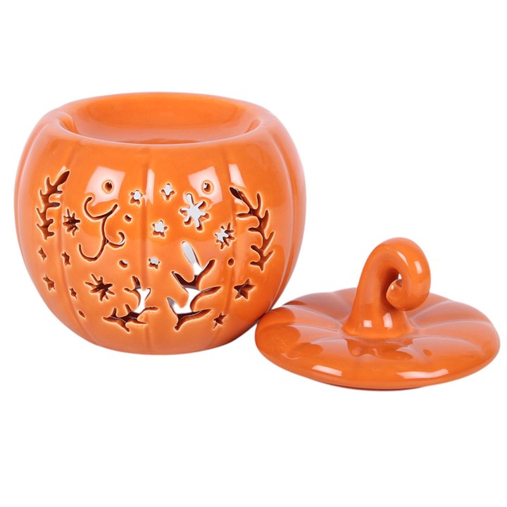 Orange Folk Pumpkin Ceramic Wax Warmer