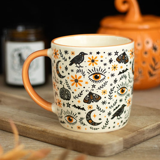 Frightful Folk Print Ceramic Mug