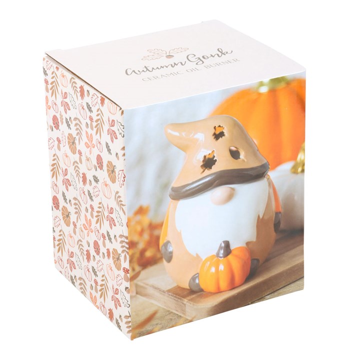 CLEARANCE Autumn Beige and Orange Gonk Ceramic Wax Warmer