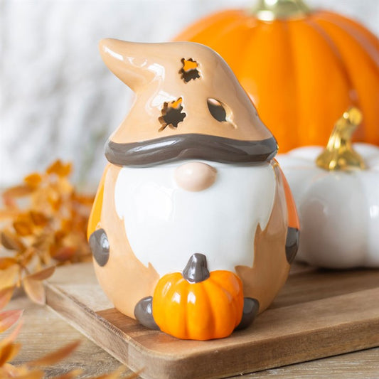 CLEARANCE Autumn Beige and Orange Gonk Ceramic Wax Warmer