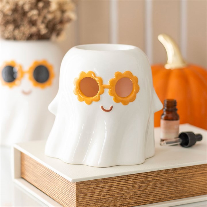 CLEARANCE Groovy Ghost Ceramic Wax Melter