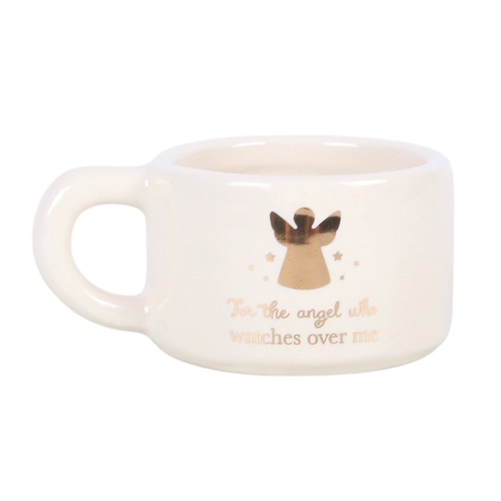 For The Angel Who Watches Over Me Ceramic Tealight Candle Holder
