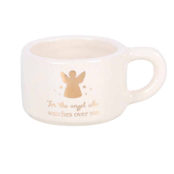 For The Angel Who Watches Over Me Ceramic Tealight Candle Holder