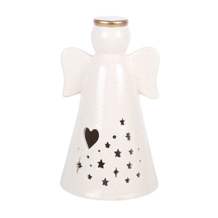 Small LED Light Up Ceramic Angel Decoration