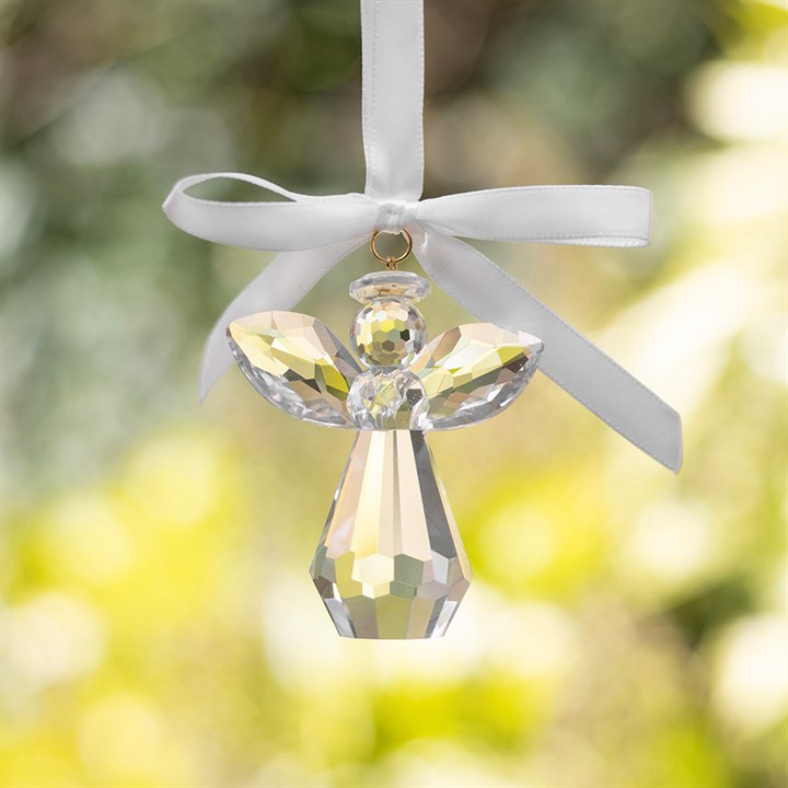 Always Beside You Faceted Glass Hanging Decoration
