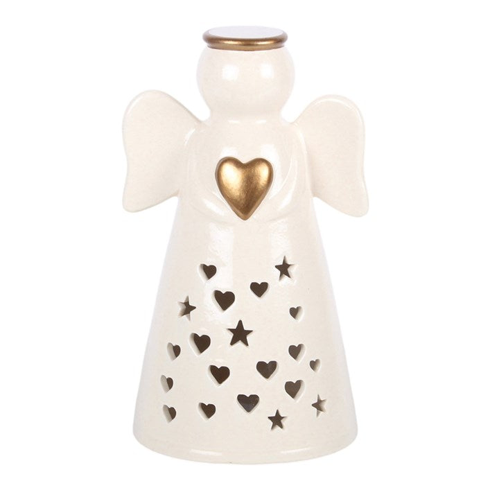 Large LED Light Up Ceramic Angel Decoration