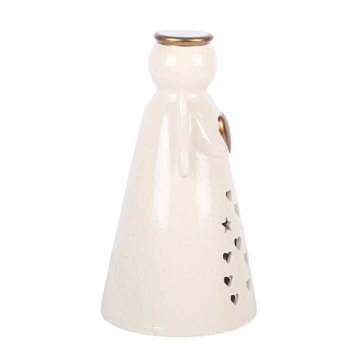 Large LED Light Up Ceramic Angel Decoration