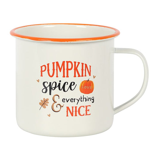 CLEARANCE Pumpkin Spice & Everything Nice Enamel Mug