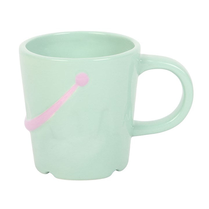 Pastel Bucket Shaped Mug & Spade Shaped Spoon