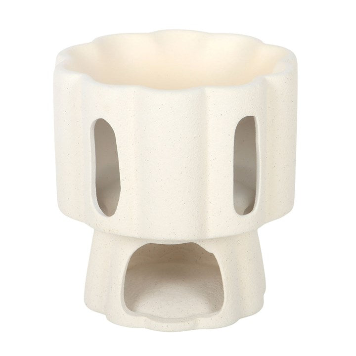Scalloped Pedestal Ceramic Wax Warmer