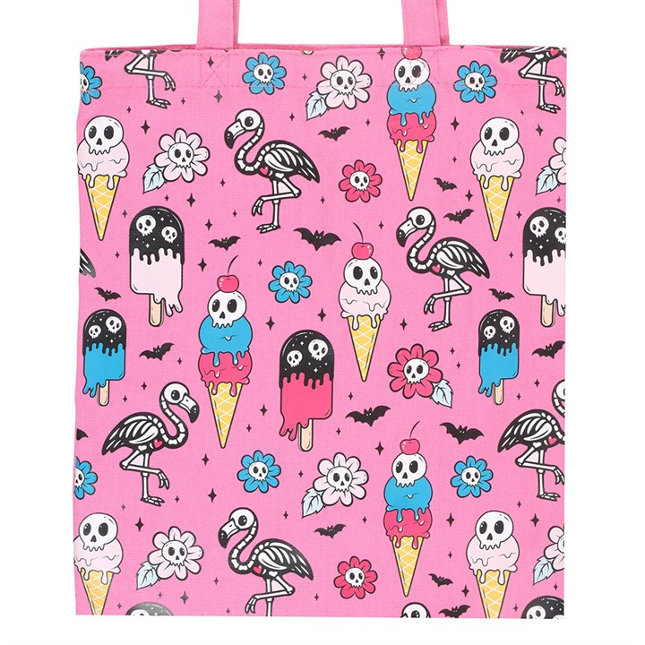 Pink Dead Hot Days Print Tote Bag - Gift Bag