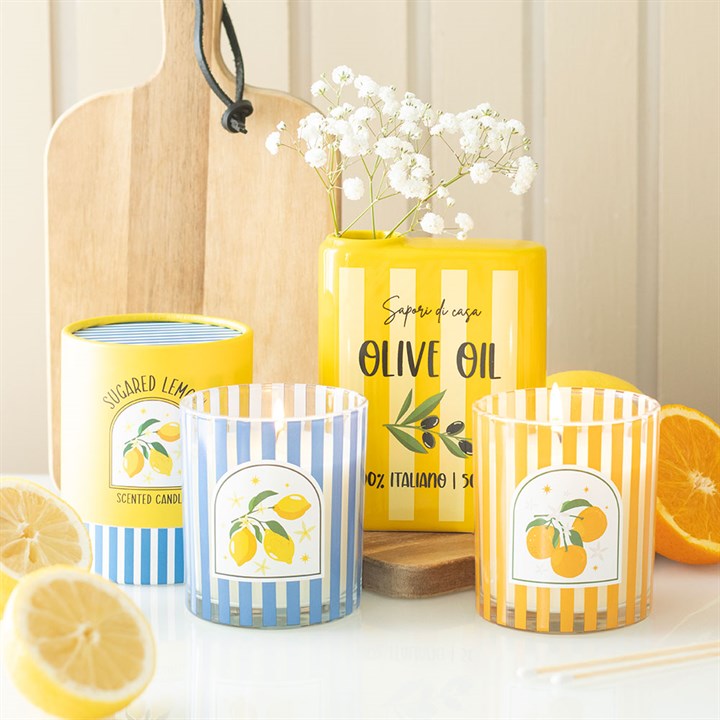 CLEARANCE Italian Summer Sugared Lemon Scented Candle