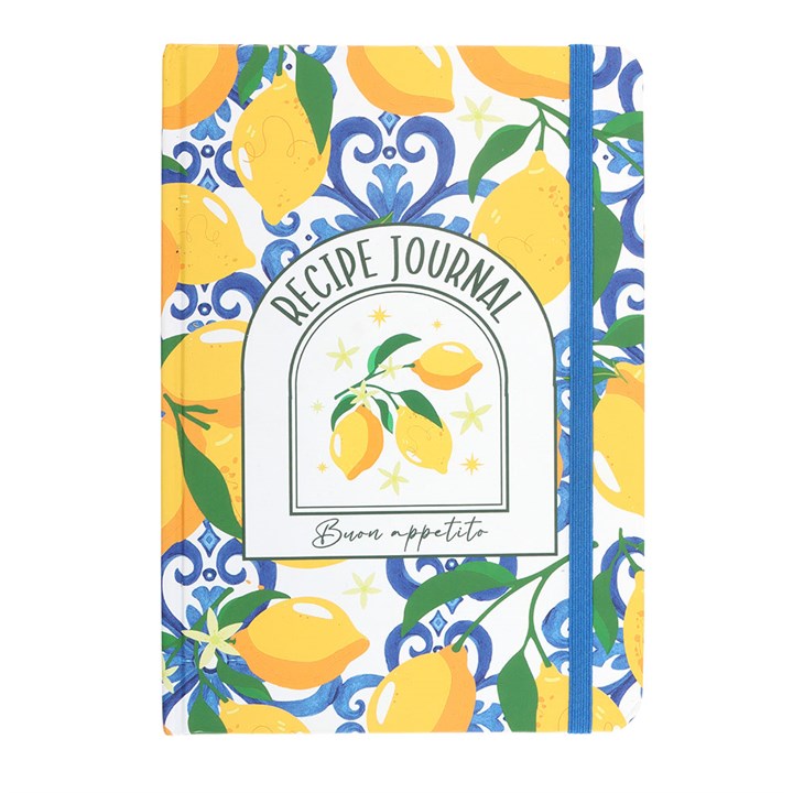 CLEARANCE Lemon Print A5 Recipe Journal Notebook Diary