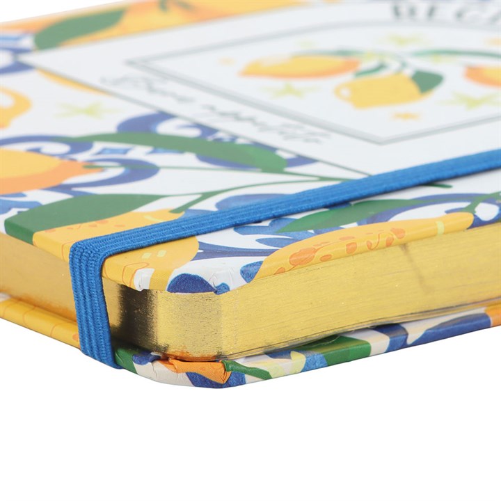 CLEARANCE Lemon Print A5 Recipe Journal Notebook Diary