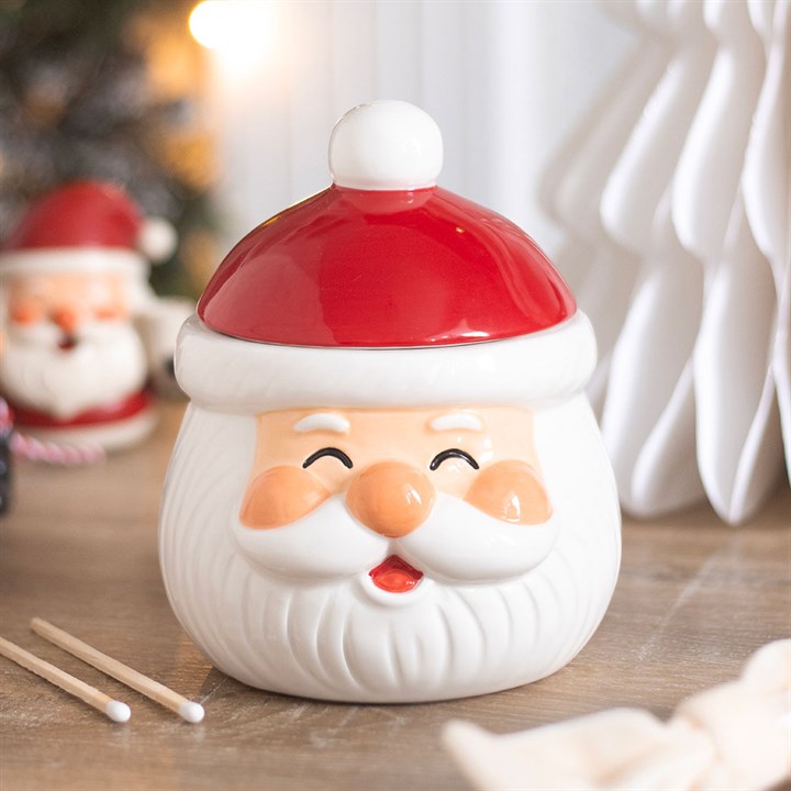 Jolly Santa Christmas Ceramic Wax Warmer