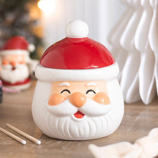 Jolly Santa Christmas Ceramic Wax Warmer