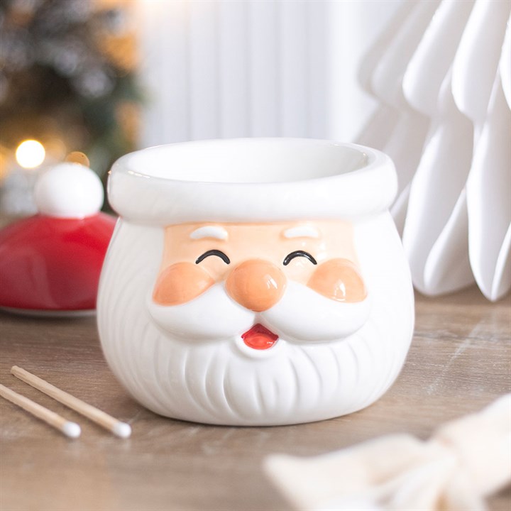 Jolly Santa Christmas Ceramic Wax Warmer