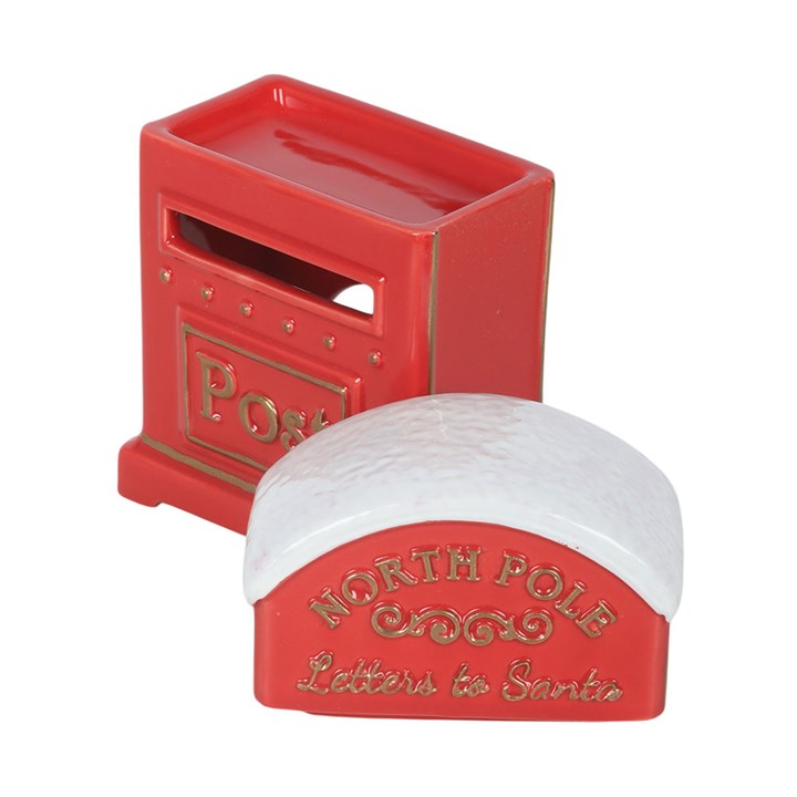 Letters to Santa Christmas Post Box Ceramic Wax Warmer & Oil Burner
