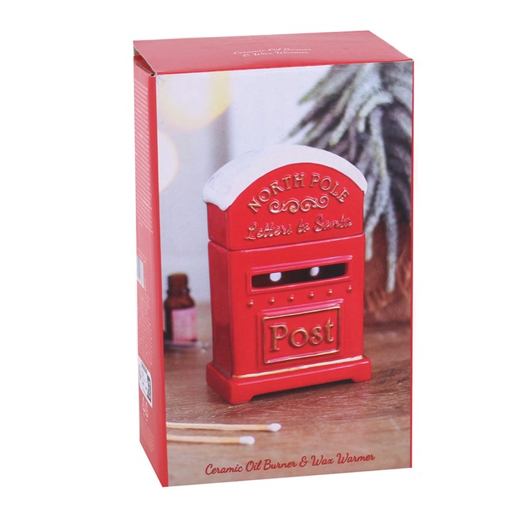 Letters to Santa Christmas Post Box Ceramic Wax Warmer & Oil Burner