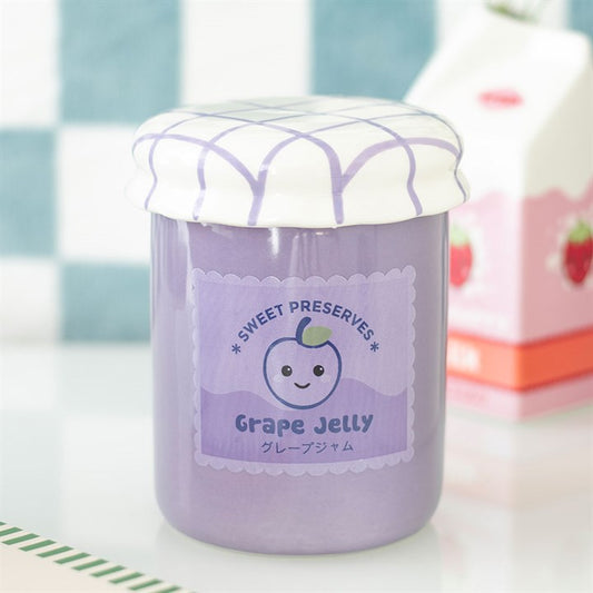 Kawaii Grape Jelly Jar Ceramic Wax Warmer