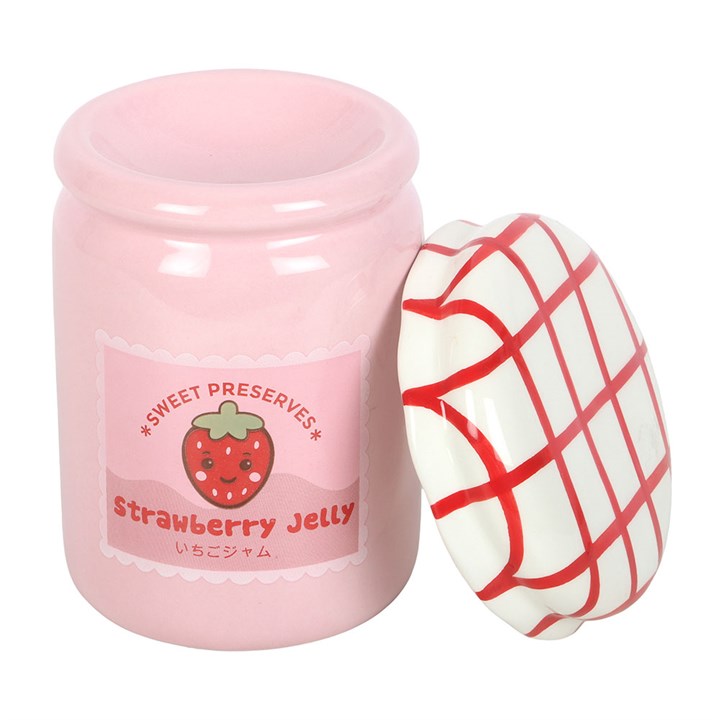 Kawaii Strawberry Jelly Jar Ceramic Wax Warmer