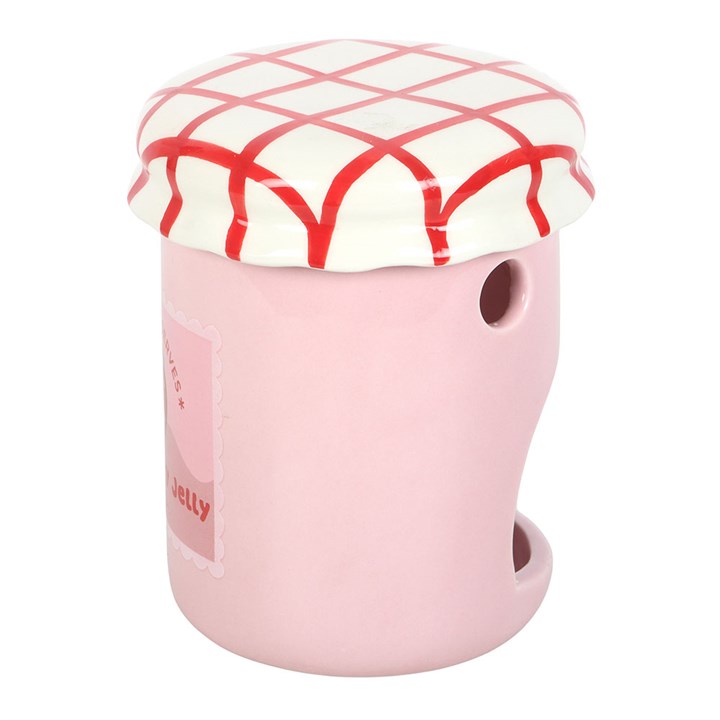 Kawaii Strawberry Jelly Jar Ceramic Wax Warmer