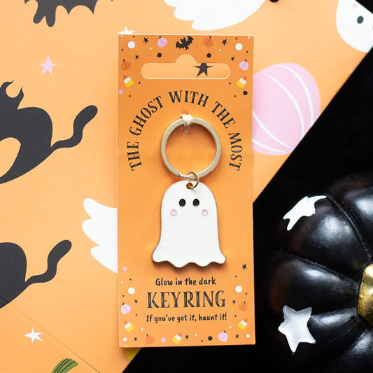 CLEARANCE Ghost With The Most Glow In The Dark Keyring