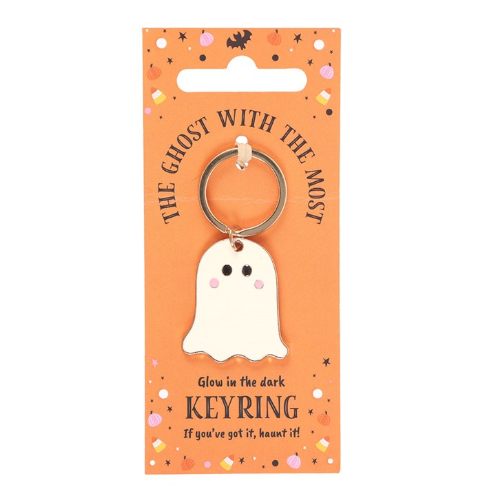 CLEARANCE Ghost With The Most Glow In The Dark Keyring