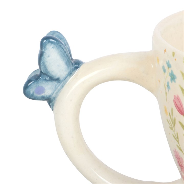 Luna Bloom Floral Print Teacup Mug