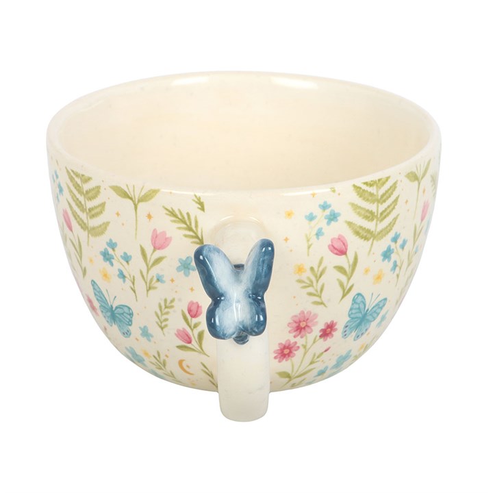 Luna Bloom Floral Print Teacup Mug