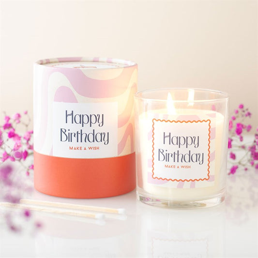 Happy Birthday Vanilla Cake Scented Candle