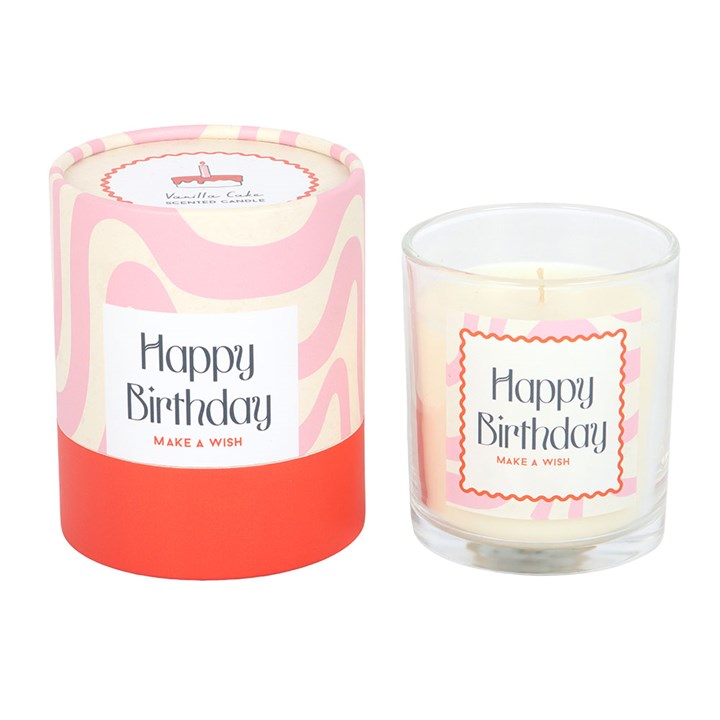 Happy Birthday Vanilla Cake Scented Candle