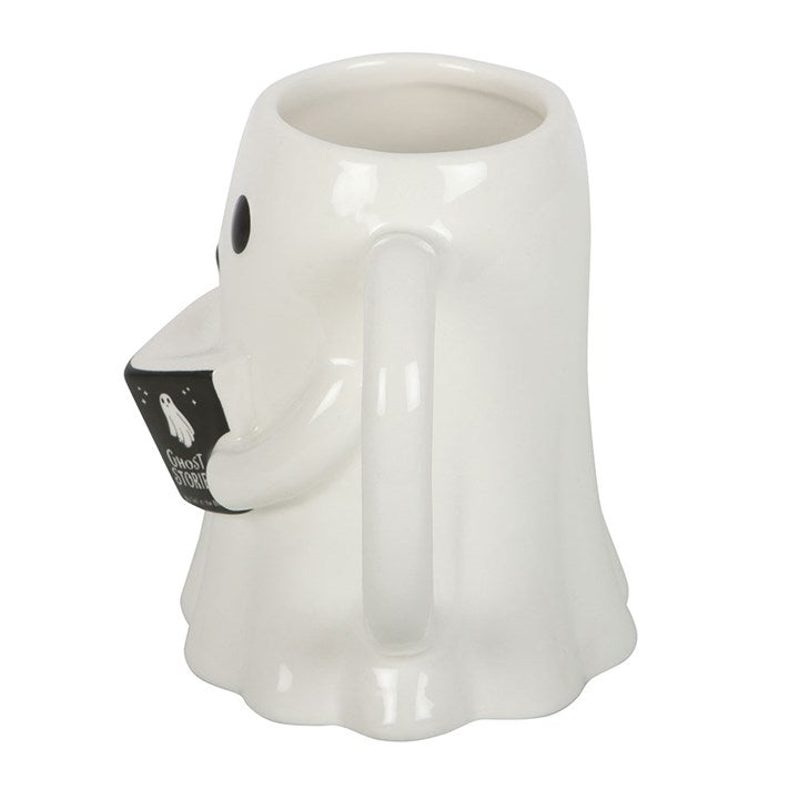 Ghost Stories, Ghost with Book Ceramic Mug