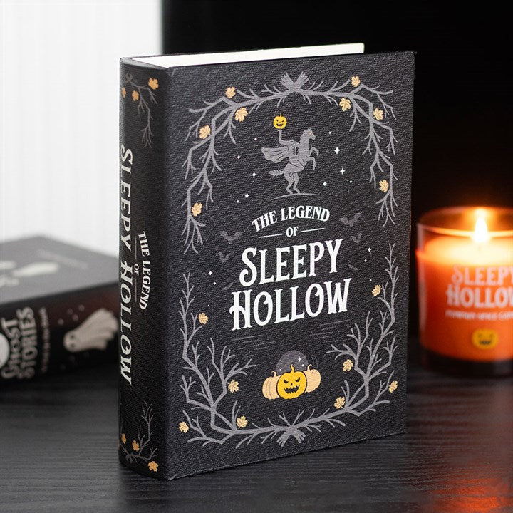 Sleepy Hollow Book Shaped Wooden Storage Box