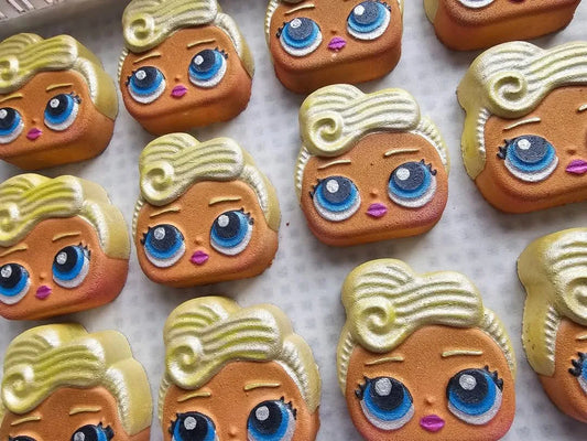 CLEARANCE Blonde LOL! Doll Bath Bomb - Blueberry Jam