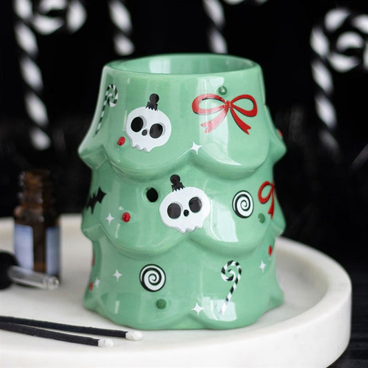 CLEARANCE Creepy Christmas Tree Ceramic Wax Warmer