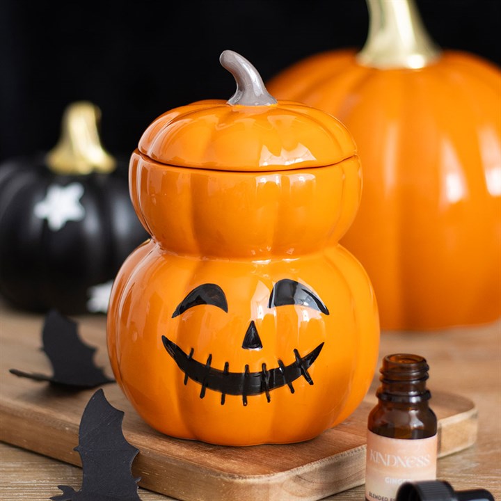CLEARANCE Stacked Pumpkin Ceramic Wax Warmer