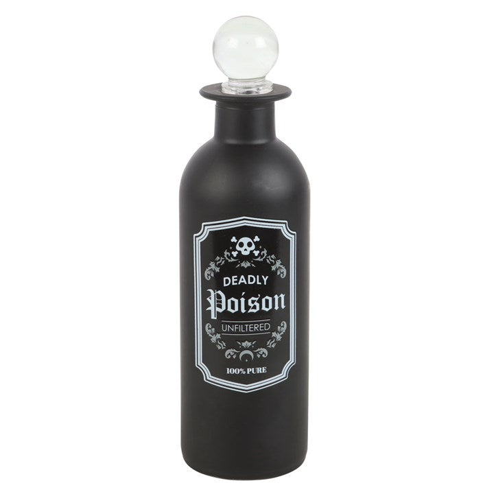 Black Decorative Deadly Poison Glass Potion Bottle