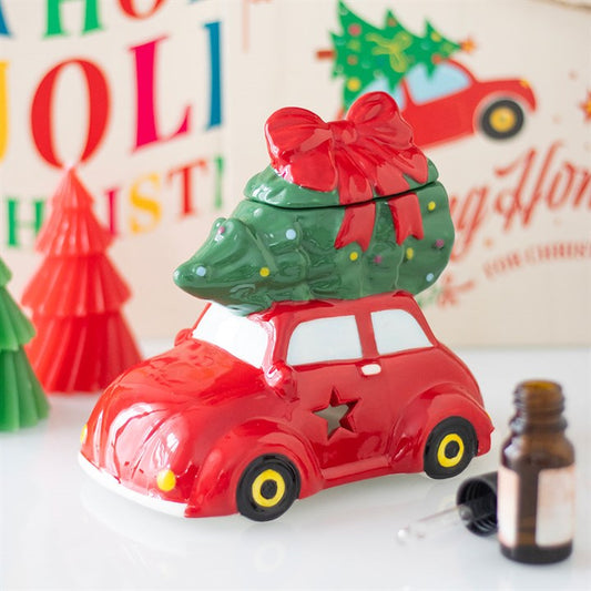 CLEARANCE Driving Home for Christmas Tree on Car Ceramic Wax Warmer