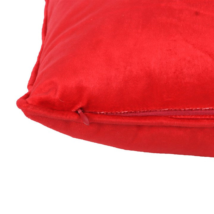 Red Christmas Square Nutcracker Cushion