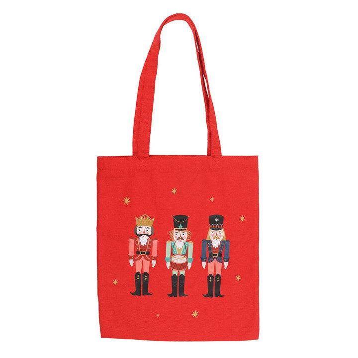 Red Nutcracker Print Tote Bag - Shopping Bag - Gift Bag