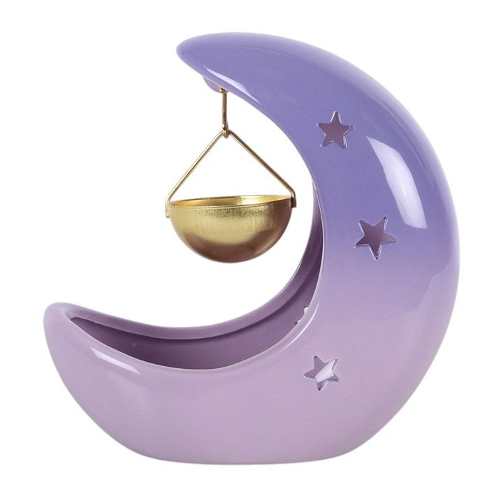 Pastel Purple Crescent Moon Hanging Wax Warmer