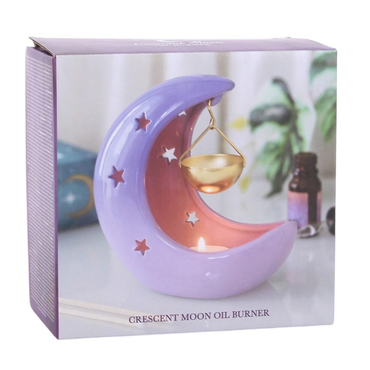 Pastel Purple Crescent Moon Hanging Wax Warmer