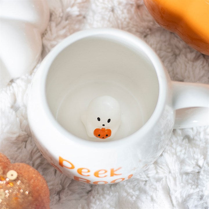 CLEARANCE Peekaboo Ghost Ceramic Mug