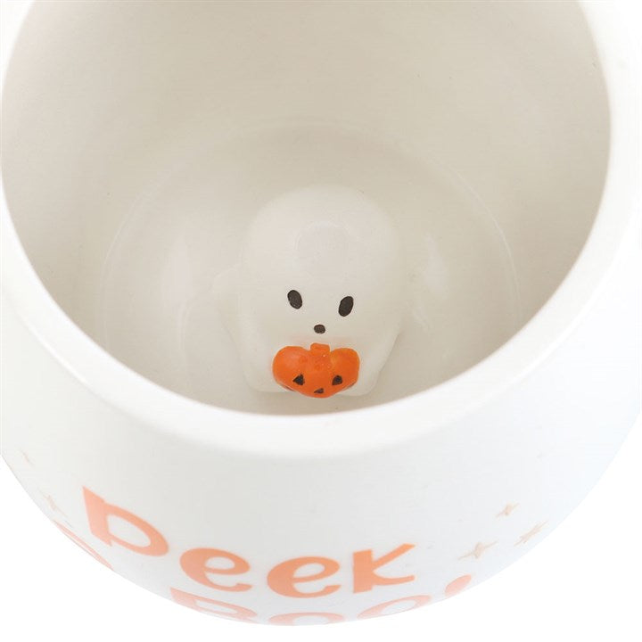 CLEARANCE Peekaboo Ghost Ceramic Mug
