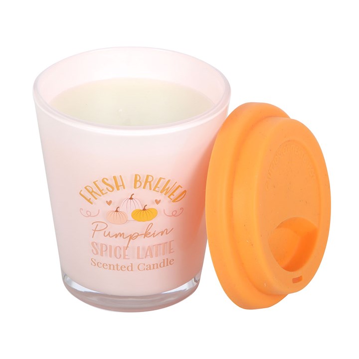 Fresh Brewed Pumpkin Spice Latte Scented Lidded Candle