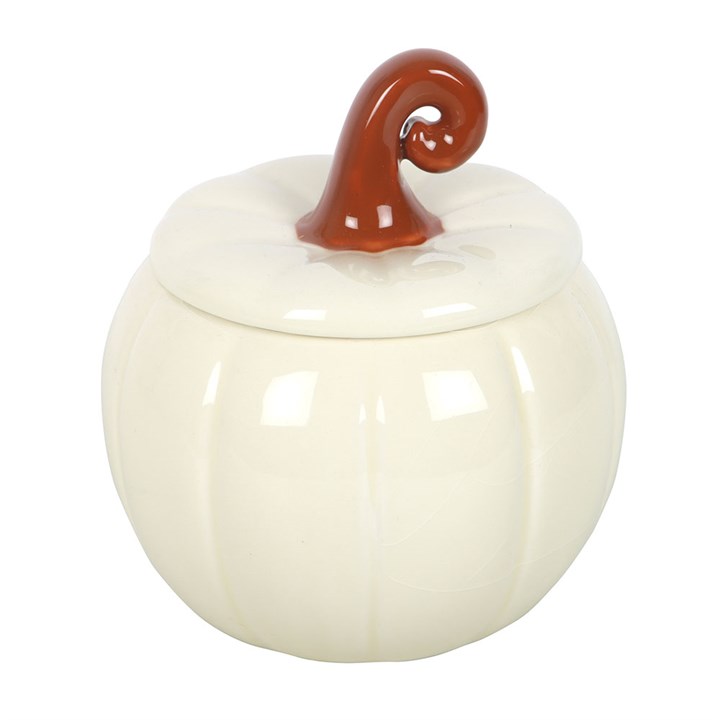 White Curly Pumpkin Ceramic Wax Warmer